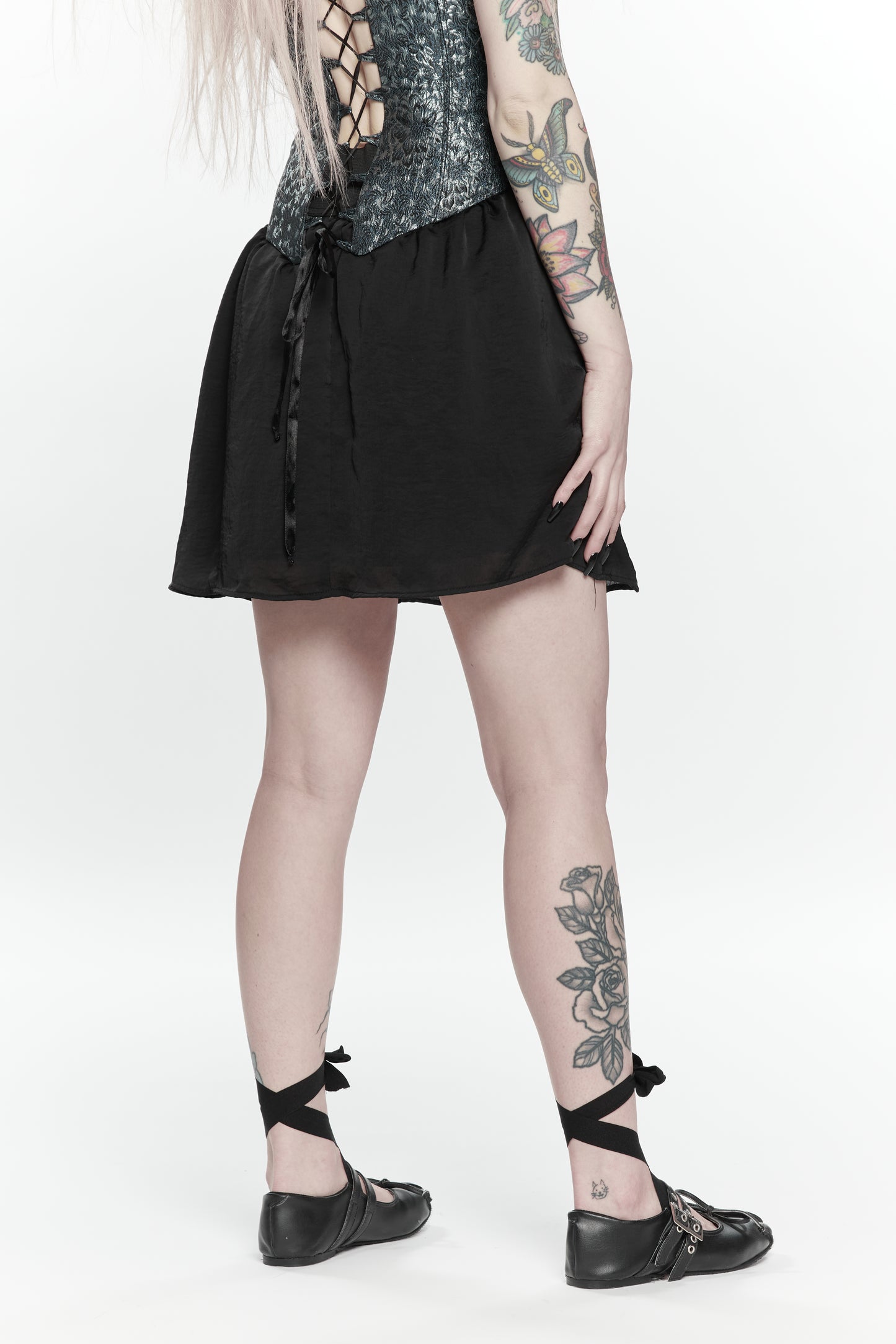 Falda Negra Lisa Vamp