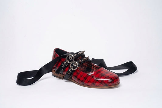 Ballerinas Escocés roja