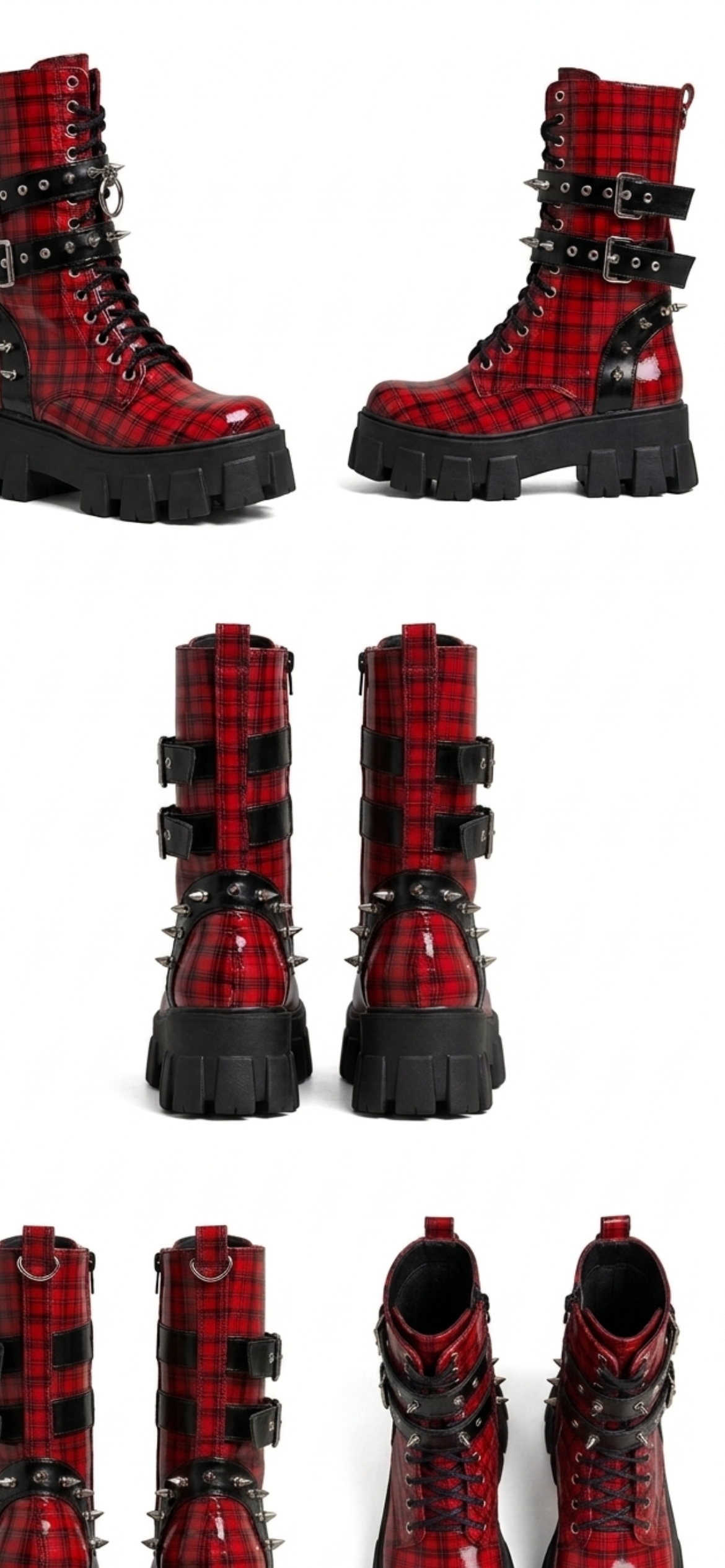 Botas Rangers rojas escoces