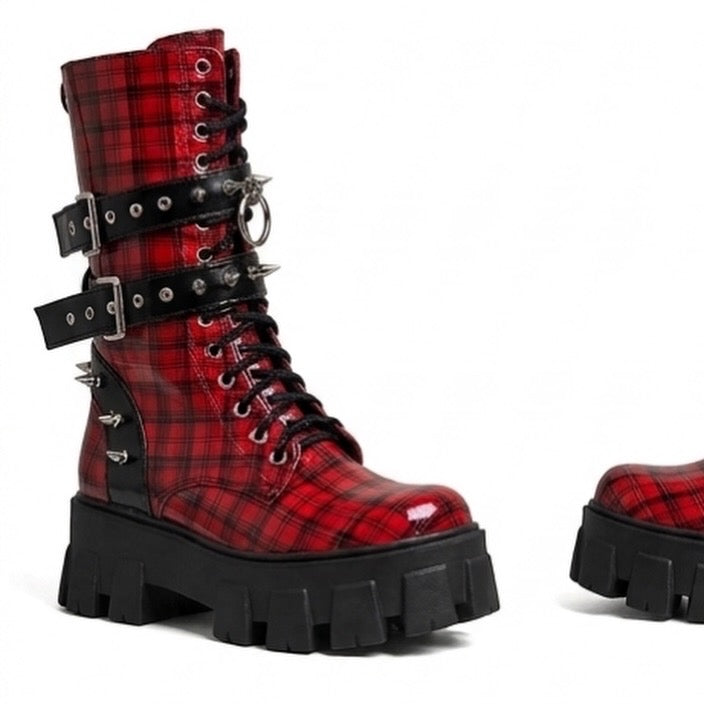 Botas Rangers rojas escoces