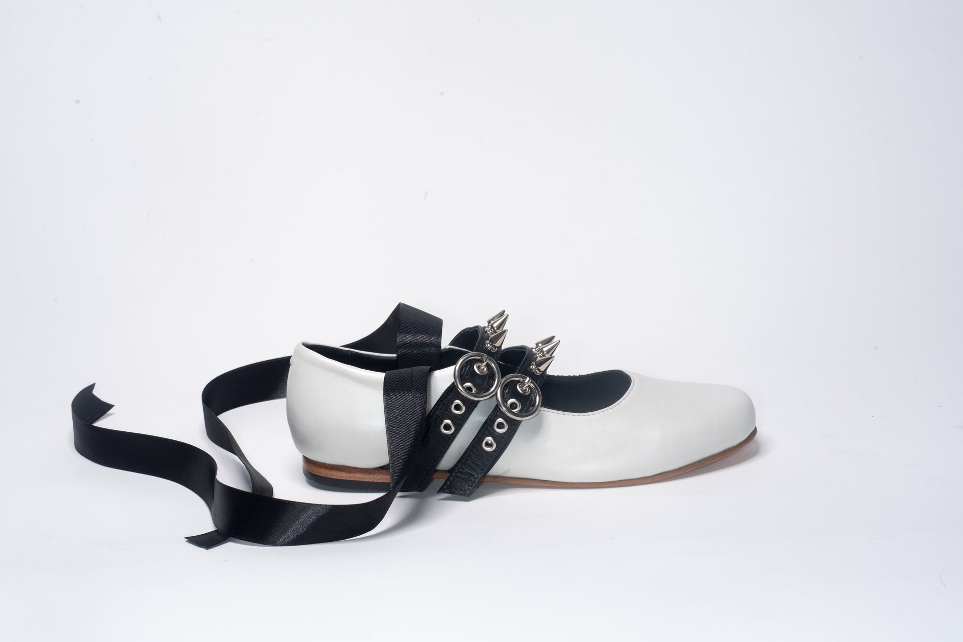 Ballerina White GHOES Cinta Negra